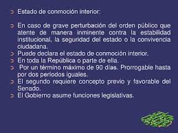 Luego de que hace pocos minutos en colombia fue solicitada la declaratoria de estado de conmoción interior, aquí te explicamos de qué se trata la moción. Estados De Excepcion El Presidente Con La Firma De Todos Sus Ministros Podra Declarar El Estado De Guerra Exterior Mediante Tal Declaracion El Gobierno Ppt Descargar