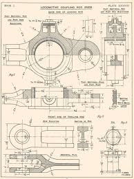 Locomotive Connecting Rods Machine Drawing 1920s Vintage Etsy Mechanical Design Mechanical Engineering Design Industrial Print