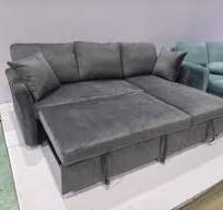 ‫ספה פינתית נפתחת למיטה כולל ארגז אחסון מבד קטיפה רחיץ דגם ...‬‎