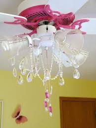 Diy Girls Ceiling Fan Chandelier So This Is A Recent Project I Completed But Took A While To Sha Chandelier Makeover Pink Ceiling Fan Ceiling Fan Chandelier