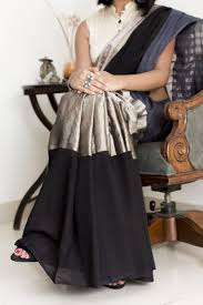 Black And Silver Combination Gown Amodha Black Grey Silver Saree Stylish Sarees Fashion Saree Designs