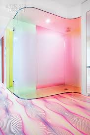 pink hotel by karim rashid we love his use of lines and color ive follwed his designs since 1991 duschdesigns badgestaltung bodengestaltung