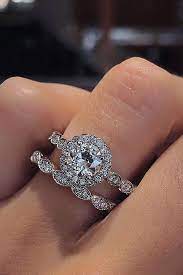 36 Fabulous Wedding Rings That All Women Adore Wedding Forward Wedding Rings Vintage Halo Diamond Ring Set Wedding Rings Engagement