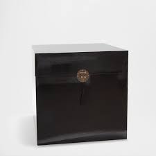 Black Side Box Table With Tassel Occasional Furniture Decoration Zara Home United States Of America Occasional Furniture Decorating Details Side Box