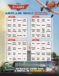 Have Some Fun With This Disneyplanes Airplane Bingo Game Disney Planes Disney Games Bingo