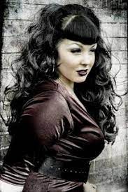 Mary S Insatiable Fable Gothic Curls Long Loose Curls Vintage Hairstyles Rockabilly Hair