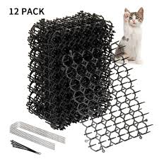 These plastic cat fence spike act as a highly effective deterrent that will not harm animals or people but will repel would be garden intruders. Oceanpax Cat Scat Mat With Plastic Spikes Cat Deterrent Mats Scat Mat For Cats Pest Prickle Strips From Digging 12 Pack Buy Online In Andorra At Andorra Desertcart Com Productid 207593469