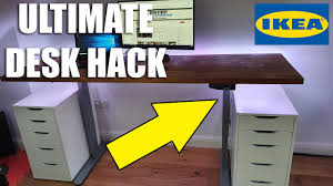 Create colorful custom ikea alex drawers with this genius hack using a secret. Ikea Gaming Desk Setup Youtube