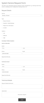 System Service Request Form Template 123 Form Builder