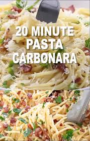 20 Minute Pasta Carbonara 6 Ingredients Chef Savvy Video Recipe Video In 2020 Italy Cooking Pasta Dishes Easy Pasta Dishes