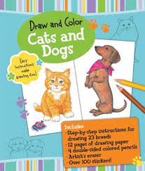 Funny dogs coloring page for children. Draw And Color Cats And Dogs Draw And Color Sketchbook Fisher Diana 9781607103264 Amazon Com Books