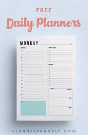 Free Daily Printable Planners Versions For Work Home Life Or Blank Features To Do Lists Hou Planner Printables Free Daily Planner Printable Hourly Planner