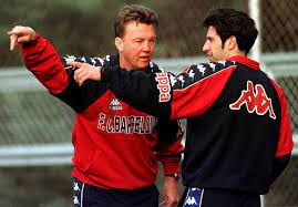 23 24 auch verschiedene ehemalige spieler wie sonny anderson oder daniel pranjic berichten über einen teilweise problematischen umgang zwischen ihm und. 90s Football Auf Twitter Louis Van Gaal And Luis Figo