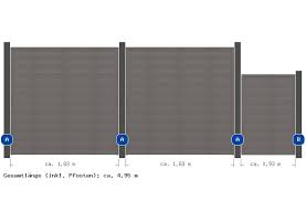 4 95m Zaun Groja Sombra Stone Grey Me30821 Zaun Mesem De Shops Online Shop Zaun