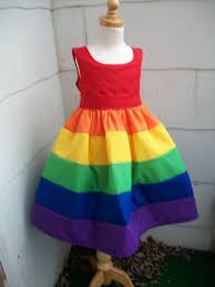 Girls Scoop Neck Rainbow Party Dress Sizes 7 8 10 12 And 14 70 00 Via Etsy Rainbow Dress Rainbow Dash Party Rainbow Birthday Party