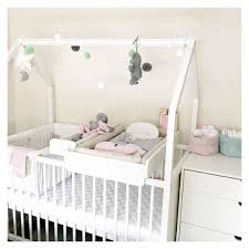 The Stokke Home Crib A Bed A Changing Station Playhouse In One See The Compact Expanded Configura Small Baby Room Newborn Room Baby Changing Station