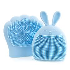 Scrubby's™ smile silicone cleaning brush in yellow. Amazon Com Baby K Baby Bath Brush Set Blue Bunny Shape Silicone Baby Cradle Cap Brush Exfoliate And Massage Shampoo Scalp Scrubbie For Hair Care And Body Care