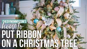 Discover the best farmhouse christmas garland for your country christmas decor. How To Put Ribbon On A Christmas Tree The Diy Mommy Youtube