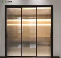 [Hot Item] New Design Slim Frame Three-Link Glass Sliding Aluminium Door