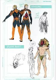 Animal Man Etc By Travel Foreman Unused Designs For Justice League United Character Design Design Comics Drawing Superheroes