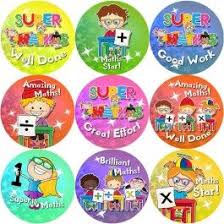 144 Maths Awards 30 Mm Reward Stickers For School Teachers Parents And Nursery Reward Stickers Teacher Stickers Math
