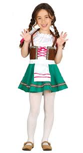 Il vestito riprende un tipico costume tirolese ma nei colori nero e grigio. Vestito Tirolese Abitiemaschere