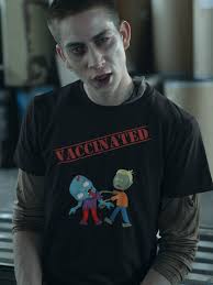 Funny Zombie Vaccinated Unisex Shirt, Vaccinated AF, Zombie Vaccine  T-shirt, Fully Vaccinated, Got Vaccinated, Funny Zombie Vaccine T-shirt