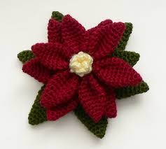 Knit flat in a simple eyelet stitch using caron simply soft yarn, these poinsettias will never fade. Christmas Poinsettias To Crochet Free Patterns Grandmother S Pattern Book