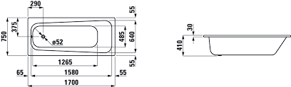 Maybe you would like to learn more about one of these? Bathtub Drop In Version Steel Enamel 3 5 Mm Laufen Bathrooms