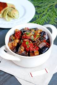 Lebanese Eggplant Stew Two Of A Kind Recipe Lebanese Recipes Middle Eastern Recipes Vegetarian Dishes
