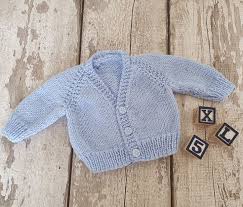 Knitted Cardigan For Newborn Baby Boy Hand Knit Blue Baby Cardigan Handmade Baby Sweater Baby Shower Gift Baby Boy Cardigan Baby Boy Newborn Baby Sweaters