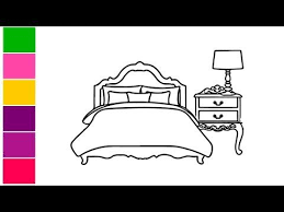 How To Draw A Bedroom Step By Stepeasy Draw Very Easy Art Tutorial Drawings Drawing For Kids Simple Art