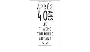 Dans notre assortiment, vous trouverez certainement le bon message pour que votre partenaire soit un homme de 40 ans, 50 ans ou 60 ans, il y a forcément une idée cadeau homme qui lui conviendra ! Amazon Co Jp Apres 40 Ans Cadeau A Offrir Pour Anniversaire De Mariage Idee Cadeau Pour Celebrer 40 Ans De Mariage Noce De Cretonne Cadeau Noces De Chypre Pour Femme Pour Homme 100 Pages Ligne
