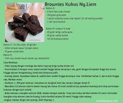 Kumpulan resep brownies lumer, wajib dicoba! Resep Brownies Kukus Ny Liem Cerita Dari Rantau