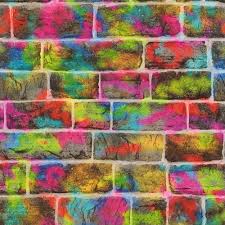 Browse millions of popular beautiful wallpapers and ringtones on zedge and personalize your phone to suit you. Rasch Multi Colour Graffiti Neon Brick Wall Art Spray Paint Wallpaper 291407