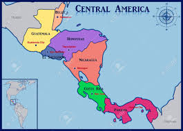 See full time zone map. Ubicacion Y Mapa De Los Paises De America Central Ilustraciones Vectoriales Clip Art Vectorizado Libre De Derechos Image 43462788