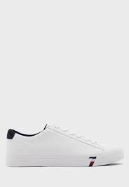 Buy Tommy Hilfiger White Corporate Sneakers For Men In Mena Worldwide Fm0fm02983
