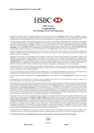 Langues prises en charge à l'heure actuelle : Hsbc France A 20 000 000 000 Euro Medium Term Note Programme