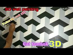 Membuat cetakan/mal cat dinding 3d dari kalender bekas dengan alat seadanya.untuk tutorial pengecatannya di next video yaa.lihat juga hasil cat dinding 3d y. Tutorial Cat Dinding 3 Dimensi Simple 3d Wall Painting Cat Tembok 3d Unik Motif Balok Youtube