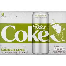 Diet Coke Ginger Lime 8 Ct 12 Fl Oz From Walmart Instacart