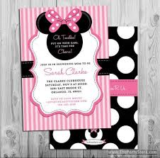 Visit ifly orlando in florida for safe and fun indoor skydiving! Minnie Mouse Baby Shower Invitations Printable Minnie Mouse Baby Shower Invitation Pink Black Girl Baby Shower Invites By The Party Stork Catch My Party