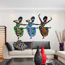 African Art Dancers Wall Decal Sticker African Decor Living Room African Inspired Decor African Home Decor