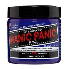 Lunar tides hair colors on instagram: Manic Panic Ultra Violet Classic Creme Vegan Cruelty Free Purple Semi Permanent Hair Dye 118ml Amazon De Beauty