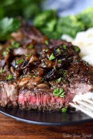 Pan Seared Garlic Rib Eye Steak Butter Your Biscuit Recipe Ribeye Steak Steak Dinner Ribeye Steak Recipes
