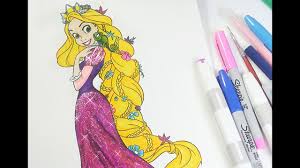 Rapunzel crying, thinking flynn rider is dead. Rapunzel Coloring Book Tangled Coloring Pages For Kids Youtube
