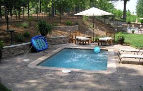 While the sizes and dimensions of pools vary, anything that's about 10 foot square or smaller is typically. Small Pool Small Inground Pool Small Backyard Landscaping Pools For Small Yards