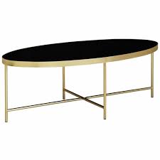 Computertisch mit rollen im angebot. Couchtisch Gold Schwarz Marmor Optik Oval Online Bei Roller Kaufen