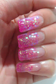 Choose from large chunky to fine sparkly powders. Gel Pink And Silver Glitter Nails Nail And Manicure Trends