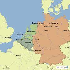 Flaggensatz der regionen belgiens, flaggensammlung aller belgischen provinzen. Stepmap Lage Der Hafen Hamburg Bremen Bremerhaven Rotterdam Und Antwerpen Landkarte Fur Deutschland