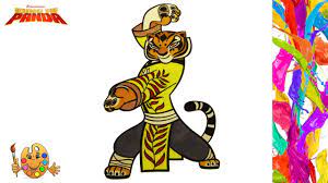 If you like challenging coloring pages, try this tigress attacking coloring page. Coloring Kung Fu Panda Master Tigress Coloring Pages Coloring Book Youtube
